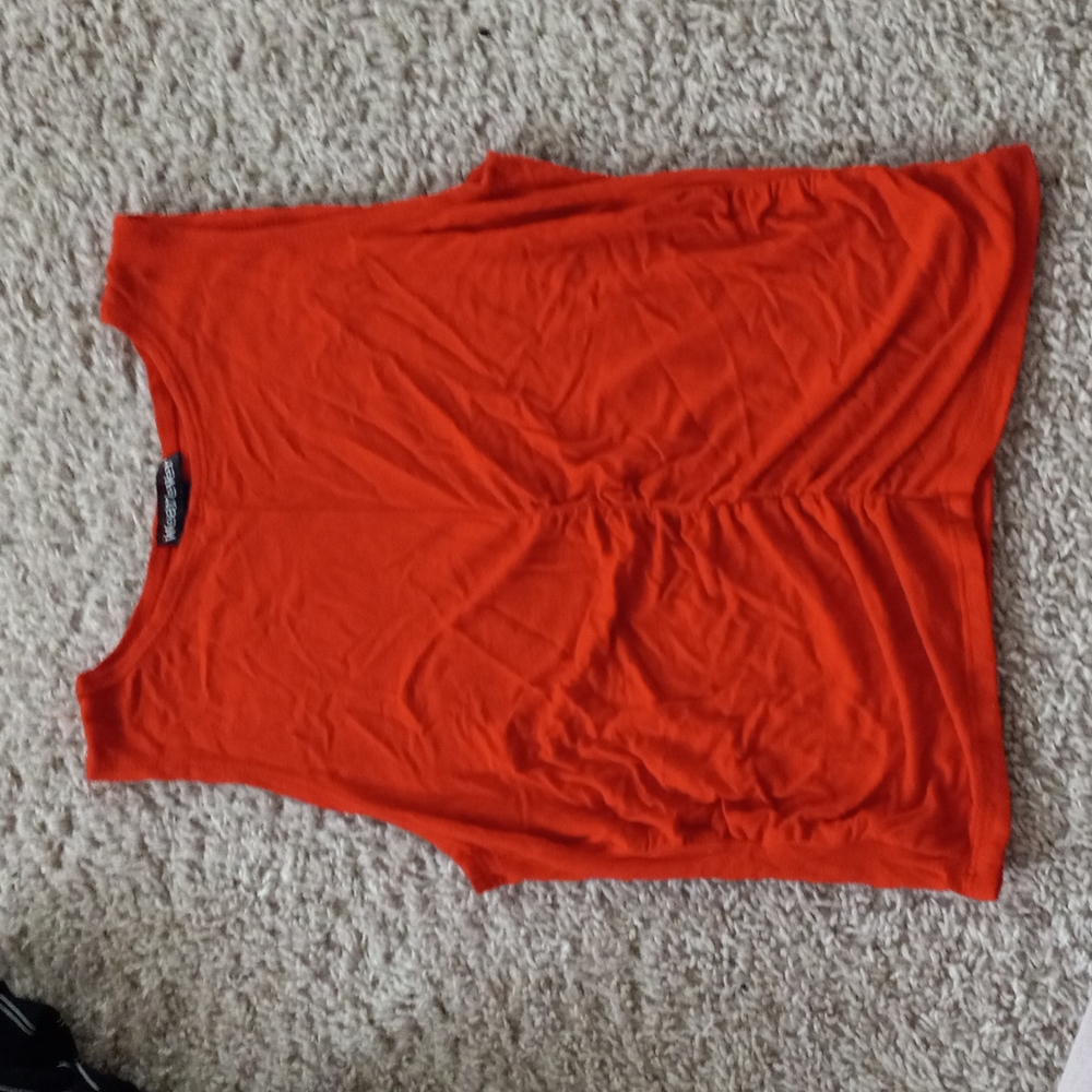 Red Scrunch Crop Top